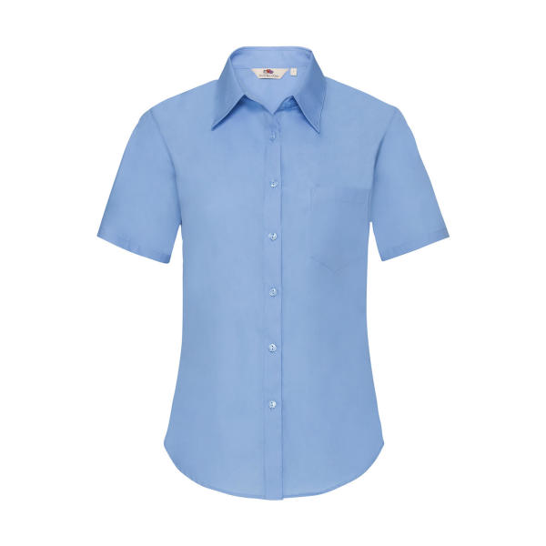 Ladies Poplin Shirt - Mid Blue - XS
