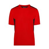 JN827 Craftsmen T-Shirt - STRONG - rood/zwart XS