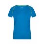 Ladies' Sports T-Shirt - bright-blue/bright-yellow - XXL