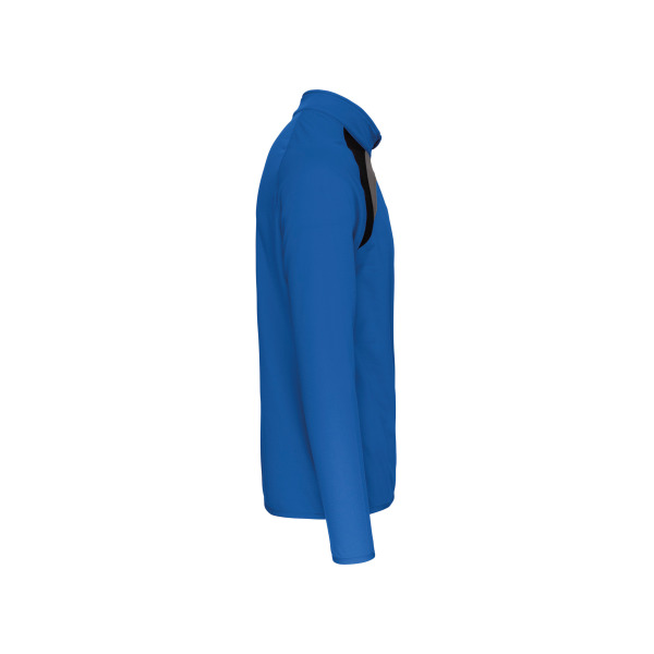 Trainingsweater Met Ritskraag Sporty Royal Blue / Black / Storm Grey XL