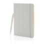 Antimicrobial A5 softcover notebook and pen set, white