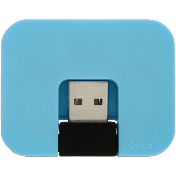 Gaia 4 poorts USB hub - Blauw
