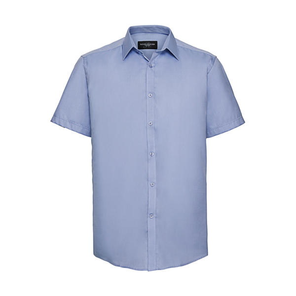 Men's Herringbone Shirt - Light Blue