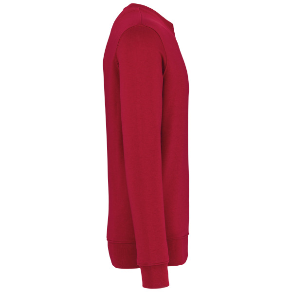 Ecologische uniseks sweater met ronde hals Hibiscus Red XS