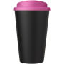 Americano® Eco 350 ml recycled tumbler with spill-proof lid - Pink/Solid black