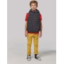 Bodywarmer met capuchon kids Marl Dark Grey 10/12 jaar
