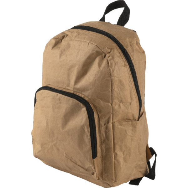 Laminated paper (80 gr/m²) cooler backpack Maddie brown