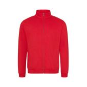 AWDis Fresher Full Zip Sweatshirt, Fire Red, L, Just Hoods