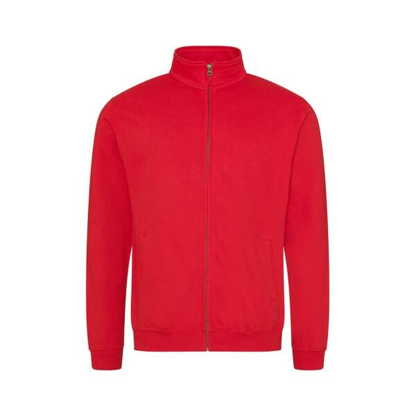AWDis Fresher Full Zip Sweatshirt, Fire Red, L, Just Hoods