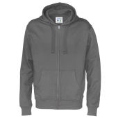 Full Zip Hood Man Charcoal XXL (GOTS)