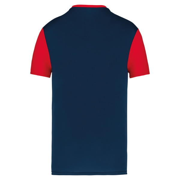 Volwassen tweekleurige jersey met korte mouwen Sporty Navy / Sporty Red L