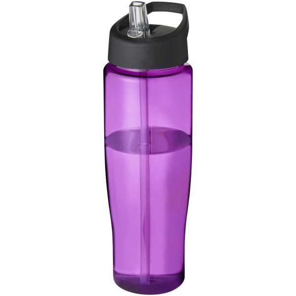 H2O Active® Tempo 700 ml spout lid sport bottle - Purple/Solid black