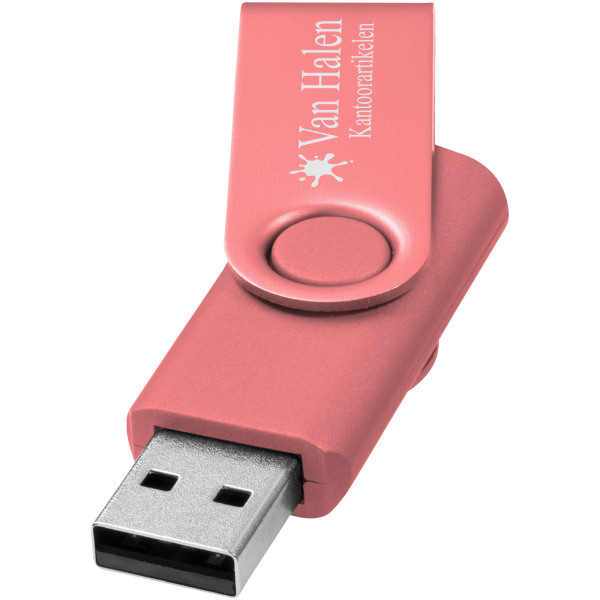 Rotate-metallic USB 2GB - Roze