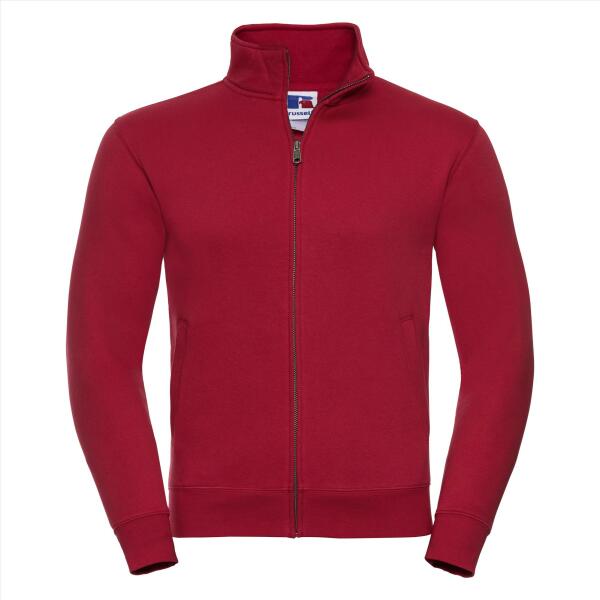 RUS Men Authentic Sweat Jacket, Classic Red, 3XL