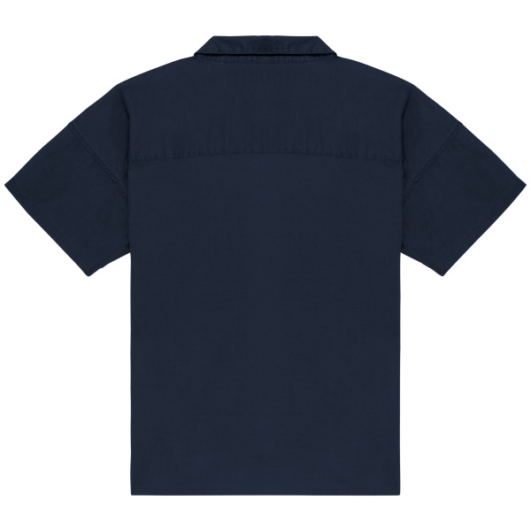 Ecologisch oversized damesoverhemd van lyocell Washed Dark Navy XS