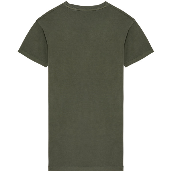 Ecologische verwassen T-shirtjurk Washed Organic Khaki XS