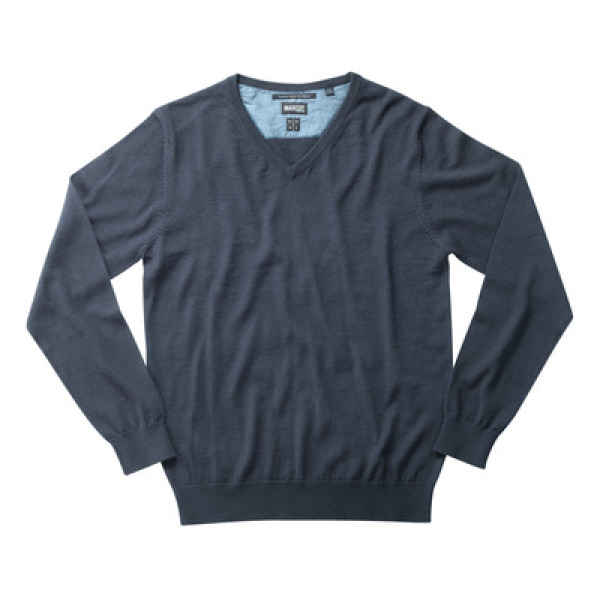 MASCOT® FRONTLINE Innopress Gebreide trui V hals, met merinowol | 50635 989 | 041 blauw