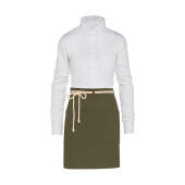 CORSICA - Cord Bistro Apron with Pocket - Olive - One Size