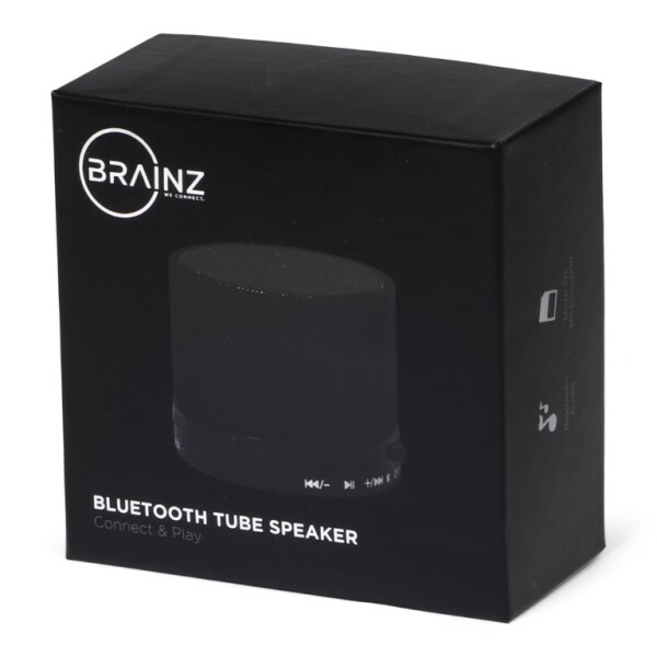 BRAINZ Tube Speaker Zwart S05