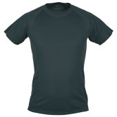 SW PASSAT MEN functioneel heren T-shirt met korte mouwen en contrasterende naden. 100% polyester, 150 g/m2. S-3XL zwart