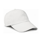 Flat Brushed-Cotton-Cap - White - One Size