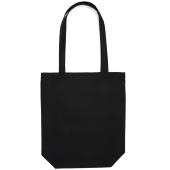 Canvas Cotton Bag LH with Gusset - Black