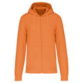 Ecologische herensweater met capuchon en ritssluiting Light Orange 4XL