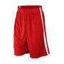 Men's Quick Dry Basketball Shorts - Red/White - XL