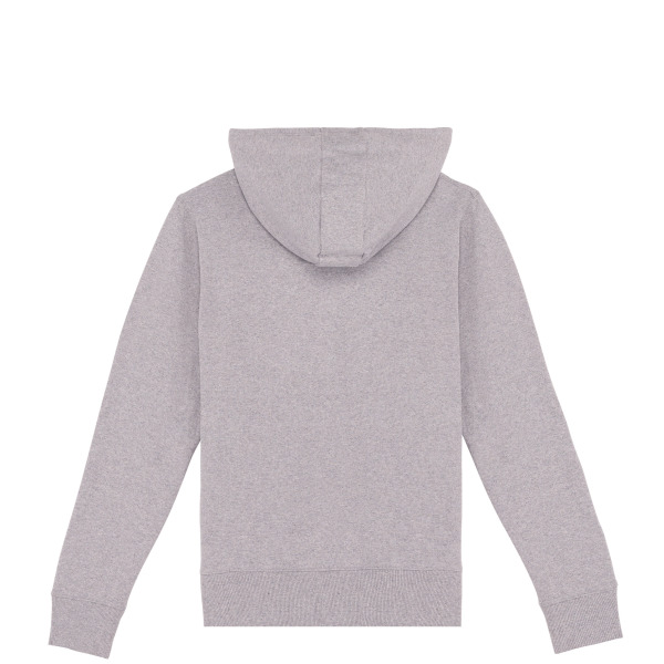 Gerecycleerde ecologische uniseks sweater met rits en capuchon Recycled Oxford Grey XS