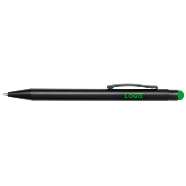 Aluminium ballpoint pen BLACK BEAUTY black, green
