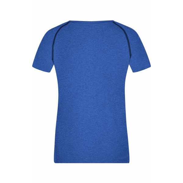 Ladies' Sports T-Shirt - blue-melange/navy - XS