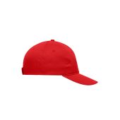 MB004 6 Panel Promo Cap signaal-rood one size