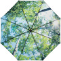 AC pocket umbrella FARE® Nature - black/forrest design