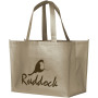 Alloy metallic gelamineerde non woven boodschappentas 23L - Nikkel