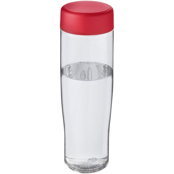 H2O Active® Tempo 700 ml screw cap water bottle - Transparent/Red