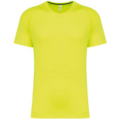 Gerecycled herensport-T-shirt met ronde hals Fluorescent Yellow 3XL