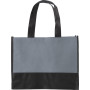 Nonwoven (80 gr/m²) shopping bag Brenda grey