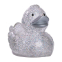 Squeaky duck classic - glitter/silver