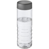 H2O Active® Treble  750 ml drikkeflaske med skruelåg - Transparent/Stormgrå