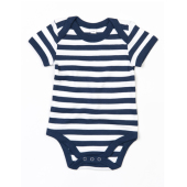 Baby Stripy Rompertje 3-6 Monate Navy/Washed White