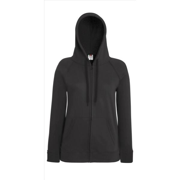 FOTL Lady-Fit L.weight Hooded Sweat Jacket, L. Graphite, XXL