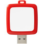 Rotating square USB - Rood/Wit - 4GB