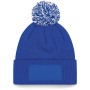 Snowstar® patch beanie Bright Royal / Off White One Size