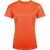 Ladies' short-sleeved sports T-shirt Fluorescent Orange XXL
