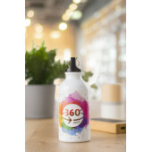 Aluminium fles Santiago rood