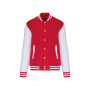 Kinder college jacket Red / White 10/12 jaar