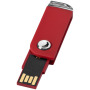 Swivel rectangular USB - Rood - 1GB