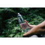 GRS gerecycled PET motivatie waterfles, transparant