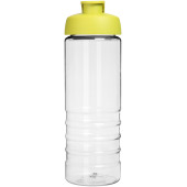 H2O Active® Treble 750 ml sportfles met kanteldeksel - Transparant/Lime