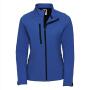RUS Ladies Softshell Jacket, Azure Blue, XXL